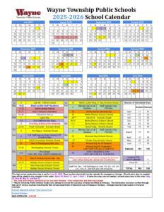 wayne township public school calendar
