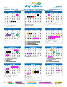 Waynesboro Public Schools calendar