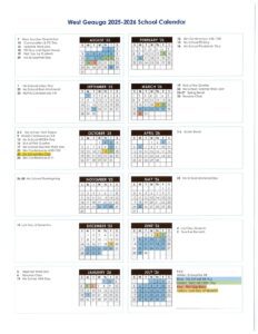 west geauga local schools calendar