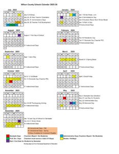 wilson county schools calendar
