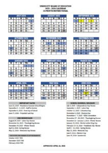 union city public schools calendar