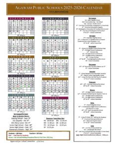 AGAWAM PUBLIC SCHOOLS calendar