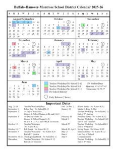 bhm schools calendar