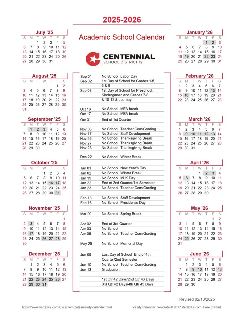 CENTENNIAL SCHOOL DISTRICT 12, 25-26