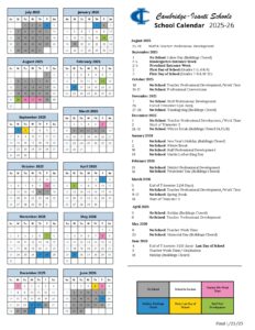 Cambridge-Isanti Schools CALENDAR