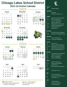 Chisago Lakes School District 25-26 calendar