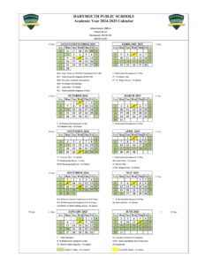 dartmouth public schools calendar