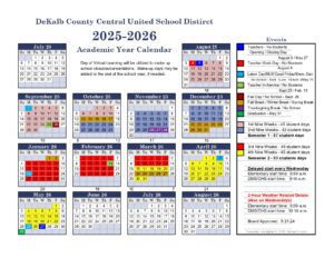 DeKalb County Central United School CALENDAR