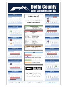 delta county joint school calendar
