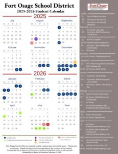 Fort Osage School District calendar