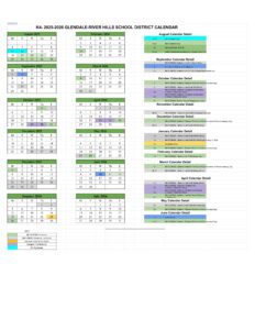 Glendale-River Hills School District calendar