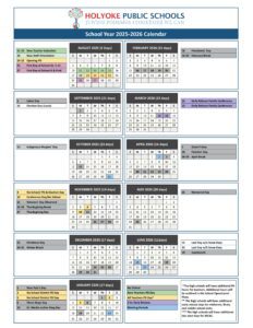 holyoke public schools calendar