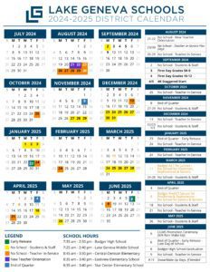 lake geneva schools calendar