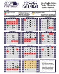 lincoln schools CALENDAR
