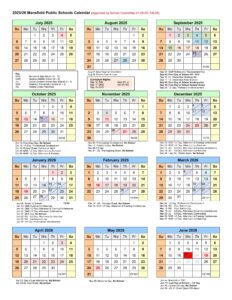 Mansfield Public Schools CALENDAR