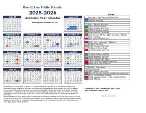 Merrill Area Public Schools CALENDAR