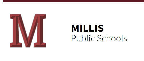 Millis Public Schools Calendar 26-27 Updates Logo