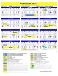 NORWOOD PUBLIC SCHOOLS CALENDAR