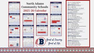 NORTH ADAMS COMMUNITY SCHOOLS calendar