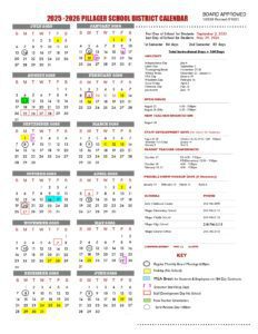 PILLAGER SCHOOL DISTRICT 25-26 calendar