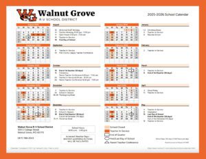 Walnut Grove R-V School District CALENDAR