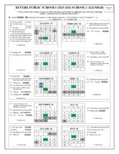 Revere Public Schools ma calendar