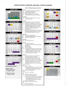school district of horicon calendar