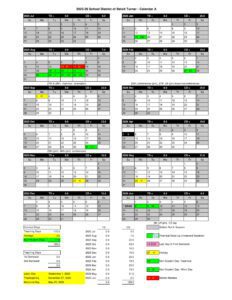 School District of Beloit Turner calendar