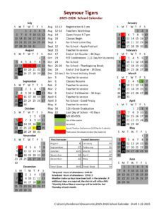 Seymour Tigers 25-26 calendar