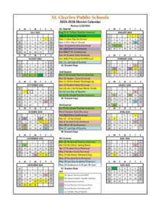 St. Charles Public Schools calendar