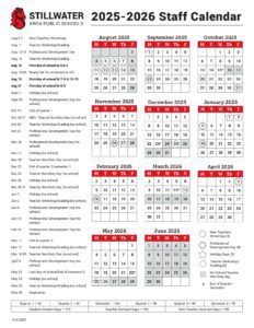 Stillwater Area Public Schools calendar