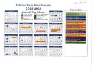 Switzerland County School Corporation CALENDAR