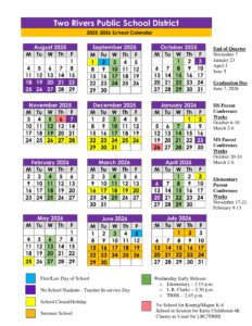 Two Rivers Public School District CALENDAR