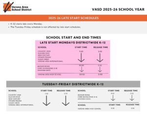 Verona Area School District (1) calendar