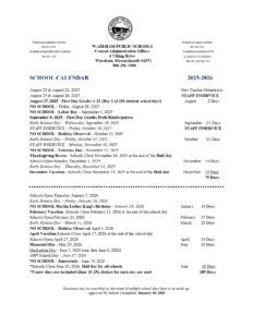 Wareham county public schools calendar