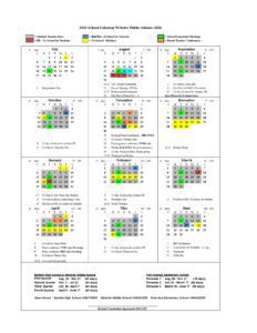 Webster Public Schools CALENDAR