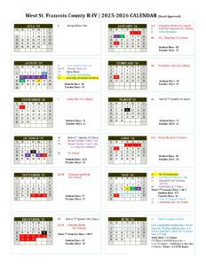 West St. Francois County R-IV CALENDAR
