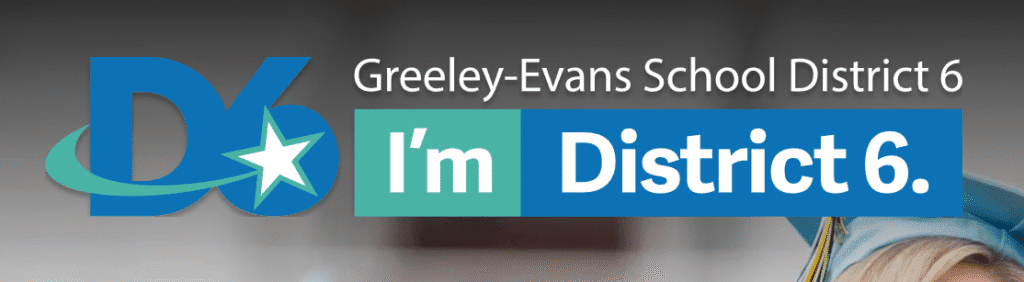 Greeley-Evans School District 6 26-27 District Calendar Updates Logo