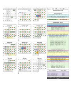 provo city school calendar