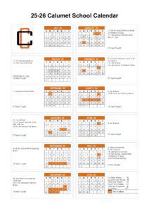 CALUMET PUBLIC SCHOOLS calendar