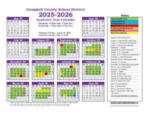 campbell school calendar