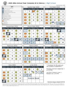 Corvallis School District 25-26, 2 calendar
