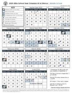Corvallis School District 25-26, 2 calendar