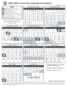 Corvallis School District 25-26, 2 calendar