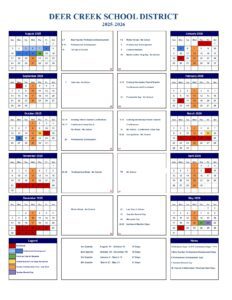 Deer Creek School District calendar