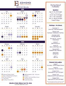 edmond public schools calendar