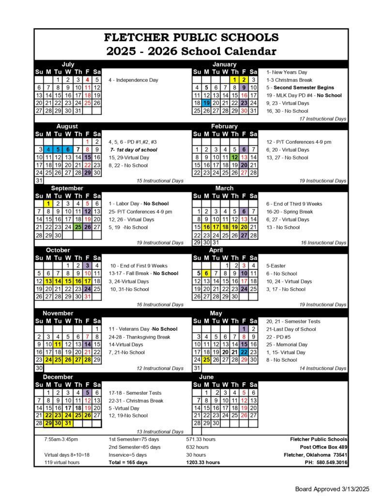 FLETCHER PUBLIC SCHOOLS 25-26