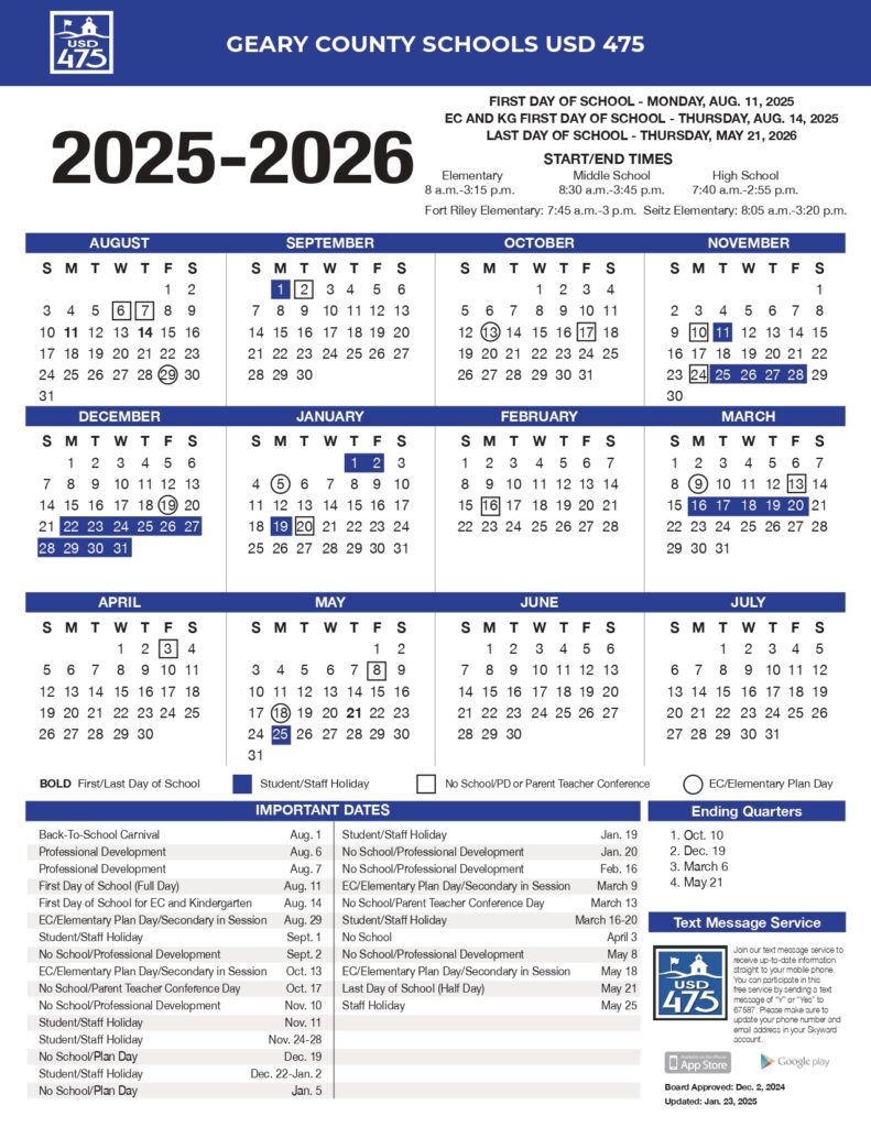GEARY COUNTY SCHOOLS USD 475 25-26