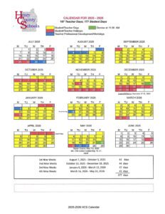 HENRY COUNTY SCHOOLS CALENDAR