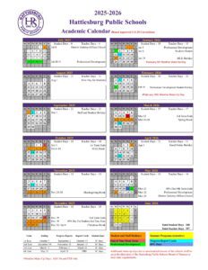 Hattiesburg Public School District calendar
